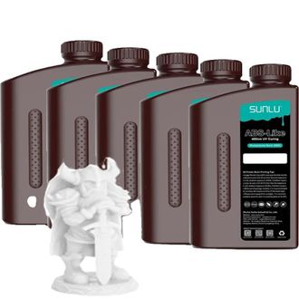 OEM Resina Para Impresi&oacute;n 3d, Lavable Con Agua, Curado Uv R&aacute;pido, Color Blanco Similar Al Abs