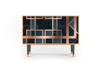 StoryZ Aparador azul-verde 3 cajones y 1 puerta L 115 cm