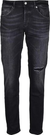 Dondup Black George Skinny Fit Cotton Polyester Jeans