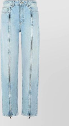Rotate denim straight-leg jeans