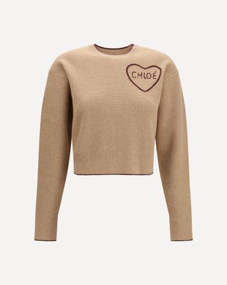Chlo&eacute; Heart-logo Sweater Female XS