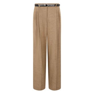 Dolce & Gabbana Tailored Wide-Leg Trousers - female - Dolce & Gabbana - Wide Trousers - Brown - S - Trousers