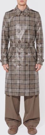 Burberry Trench a doppiopetto in poliestere check Burberry