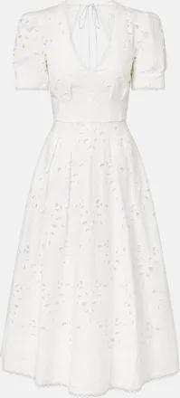 Rebecca Vallance Artesan broderie anglaise midi dress