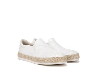 Dr. Scholls Madison Sun Espadrille Sneaker Womens Shoes White Smooth : 9.5 M, Leather/Textile