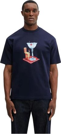 Dr&ocirc;le de Monsieur Heren, Tops, Blauw, Maat: 2XL
