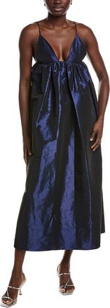 Ganni Shiny Taffeta Strap Dress