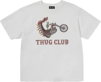 Thug Club T-shirt Dragon Chopper - Bianco
