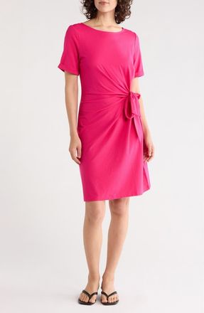 DKNY Faux Wrap Dress in Dark Hot Pink at Nordstrom Rack, Size X-Small