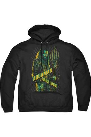 Gildan Justice League Movie Aquaman Adult Pull Over Hoodie / Hooded Sweatshirt