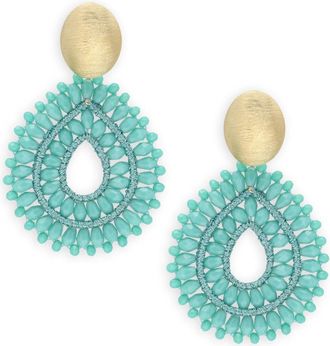 Lott. Gioielli Lott. Gioielli, Accessoires, Dames, Blauw, ONE Size, Kristallen Double Drop Oorbellen