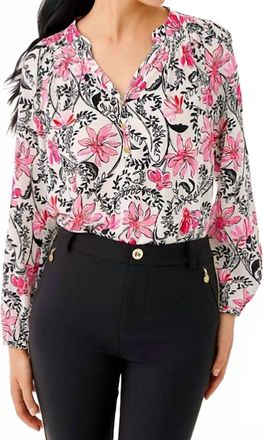 Lilly Pulitzer Elsa Top In Coconut Sunshine Seekers