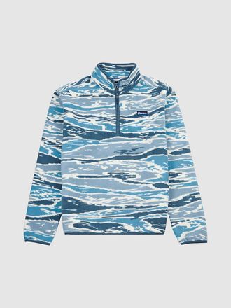 Penfield Bay Jacqaurd Microfleece 1/4 Fleecejacke blau