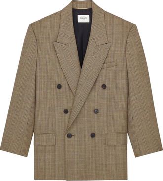 Saint Laurent Dames, Jassen, Beige, Maat: XS Zijde