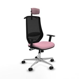 Piqueras y Crespo Piqueras-y-crespo Silla De Oficina Mardos Terciopelo Rosa