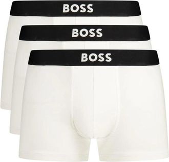 HUGO BOSS Katoenen boxershorts met comfortabele pasvorm - Heren - Onderbroek - Wit - L - Katoen - Ondergoed