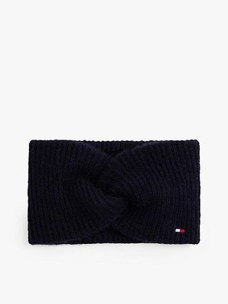 Tommy Hilfiger Hilfiger Flag Fuffy Twist Headband With Wool