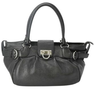 Ferragamo Pre-owned Handbags, female, Black, Size: ONE SIZE Pre-owned Handbag