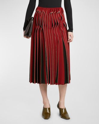 Bottega Veneta Dimensional Midi Skirt