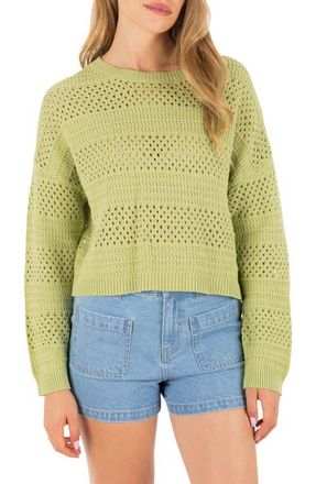 Hurley Simple Times Cotton Sweater in Fern at Nordstrom, Size X-Large