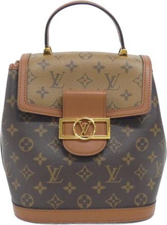 Louis Vuitton Marron Coated Canvas Backpack (Pre-Owned)