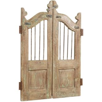 Biscottini International Biscottini - Cancello in legno massello e ferro, da interno e da esterno