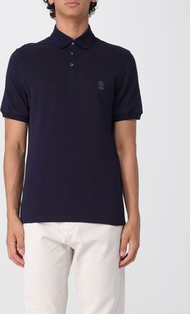 Brunello Cucinelli Polo in cotone con logo Brunello Cucinelli