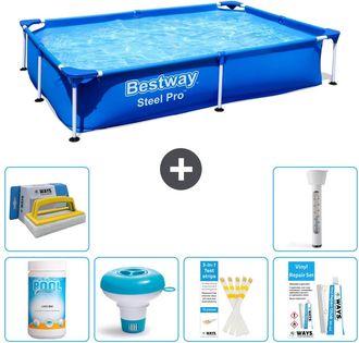 Bestway Piscina Bestway Steel Pro Rectangular - 221x150x43 Cm - 7-piezas S22290