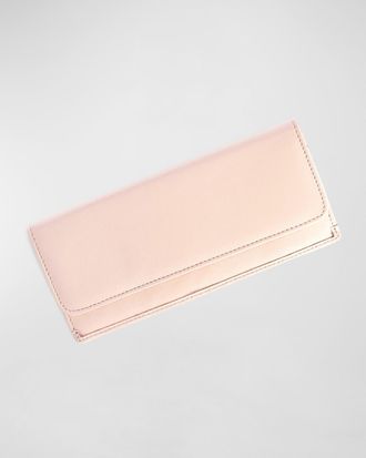 Royce Leather Monogrammed RFID Blocking Leather Clutch Wallet, Personalized