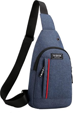 Generic Men Messenger Fashion Leisure Chest Bag Sports Trend Backpack Men Sling Bag Crossbody Men Small Shoulder Bags for Women (Blue, One Size)