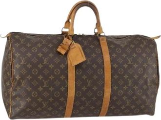 Louis Vuitton Pre-owned Weekend Bags, female, Brown, Size: ONE SIZE Pre-owned Canvas Weekend Bag