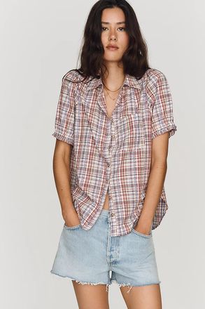 Pilcro Aly Puff-Sleeve Blouse