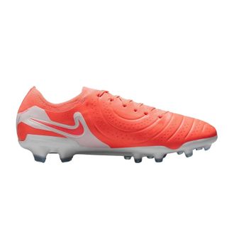 Nike Tiempo Legend 10 leren voetbalschoenen voor heren, voor harde ondergrond (Rood, Wit)