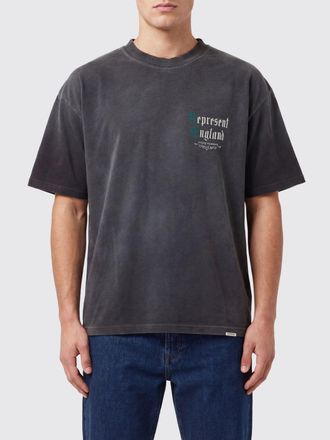 Represent T-shirt girocollo in cotone organico e canapa con logo a contrasto