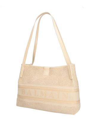 Balmain Womens Bags Beige Cotton