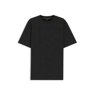 BOSS Cotton T-shirt with 3D-jacquard pattern