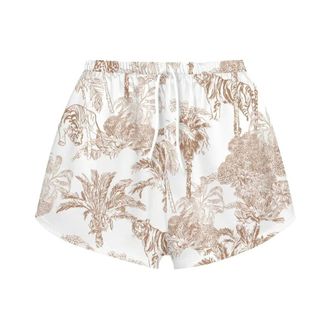 MC2 Saint Barth Short Shorts, female, Multicolor, Size: S 09570L Silk Habotai Foulard
