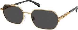 Michael Kors Saint Martin Dark Grey Geometric Mens Sunglasses 0MK1165 189687 57