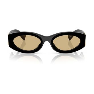 Miu Miu Ovale Zonnebril - unisex - Accessoires - Zwart - Maat: 54 MM