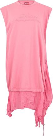 Diesel Vestido con logo bordado - Dresses - Mujer - Rosa - S