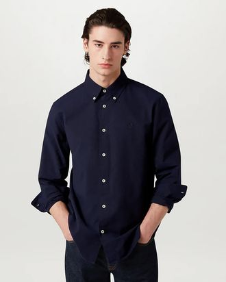 Belstaff Mens Shirt in Navy Cotton - Size X-Large