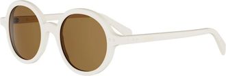 Celine Celine - Circle Zonnebril - Dames - Accessoires - Wit - Maat: 48 MM