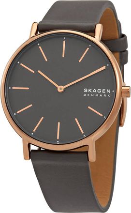Skagen Signatur Quartz Charcoal Dial Ladies Watch SKW2794