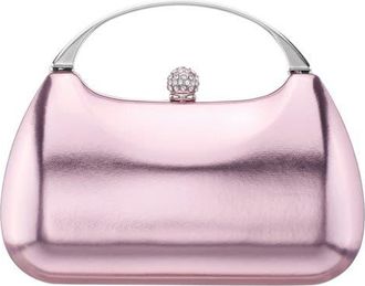 Nina Minaudi&egrave;re Top Handle Bag in Icy Pink at Nordstrom