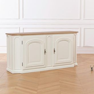 Robin des Bois Aparador de roble con 2 puertas blanco