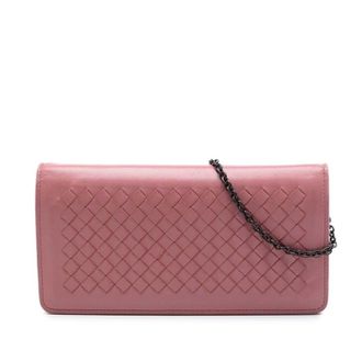 Bottega Veneta Pre-owned Bottega Veneta Nappa Intrecciato Continental Wallet on Chain Ladies AX2SEOCCDPZD7BII