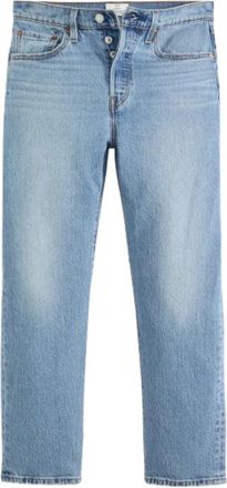 Levi's Blauwe 501 Crop Jeans - Dames - Regular Fit Jeans - Blauw - W30 L34 - Katoen - Jeans
