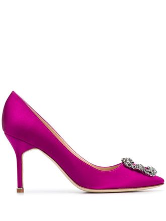 Manolo Blahnik Pumps con decorazione - Rosa