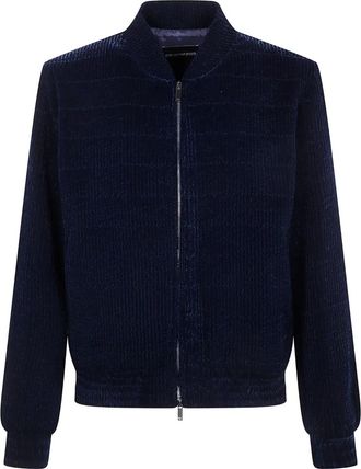 Emporio Armani Bomberjack met rits - Blauw