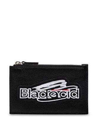Balenciaga Portacarte con applicazione - Nero